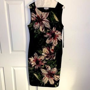 Calvin Klein floral print dress.